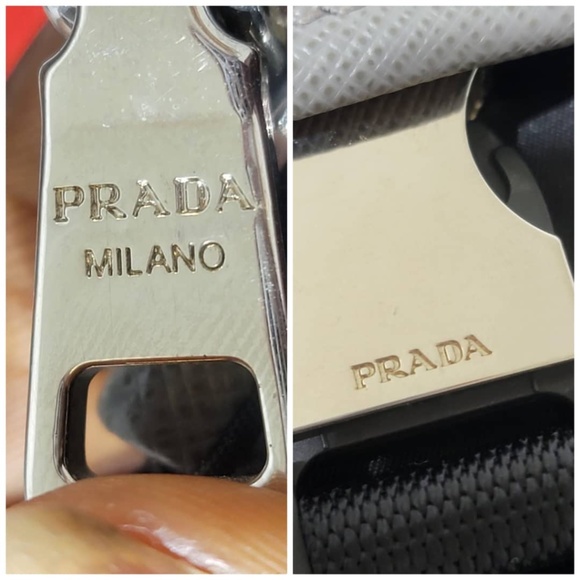 Authentic PRADA MILANO NYLON CLUTCH/WRISTLET BLUE/BLACK/GREY - Picture 5 of 11